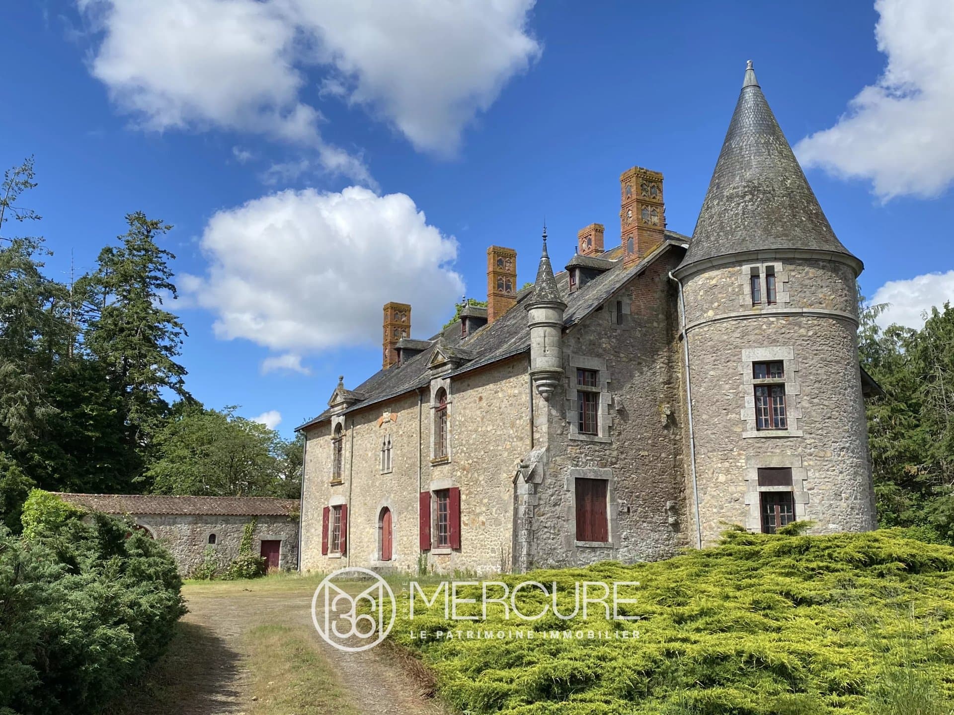 17th Century Castle With Extensive Outbuildings In The Vendée Countryside — in Vendée, France