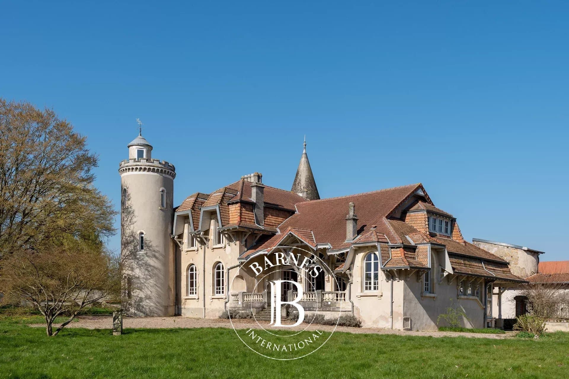 Historic Château with Reception Hall and Wellness Area in a Natural Park — Château for sale in France