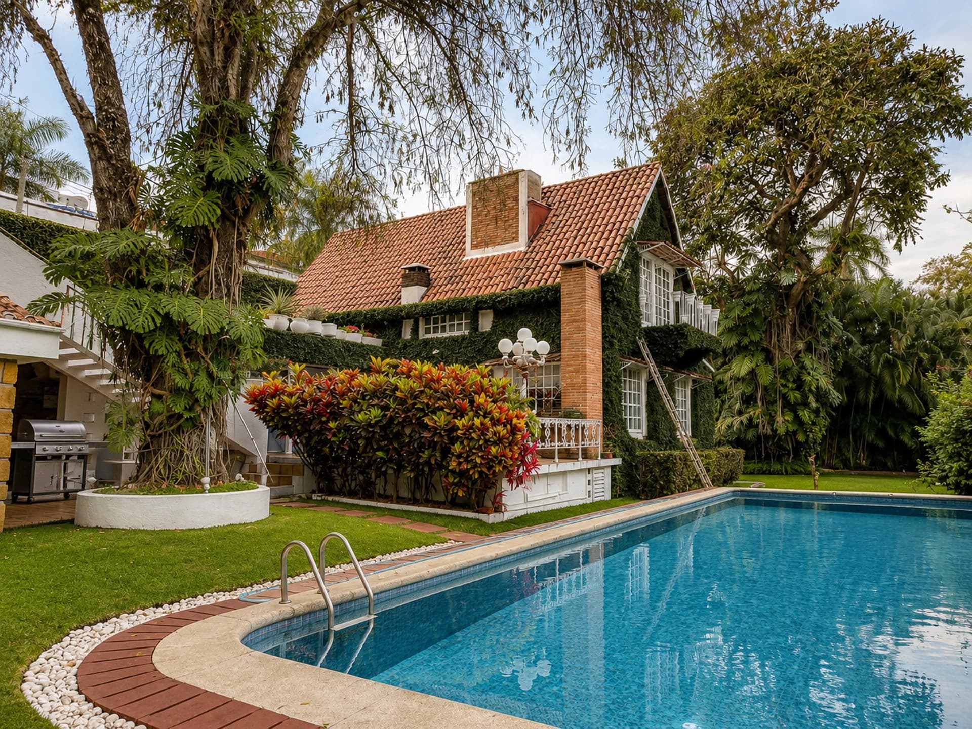 Luxurious Garden Estate with Semi-Olympic Pool and Natural Stream