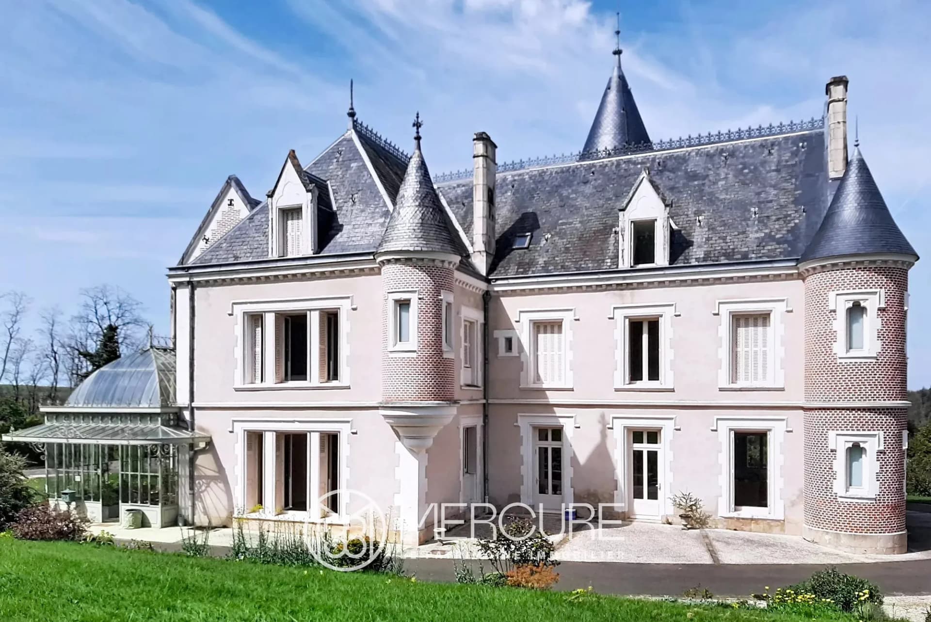 Renovated 19th Century Château With 66 Hectares, Swimming Pool And Spring
