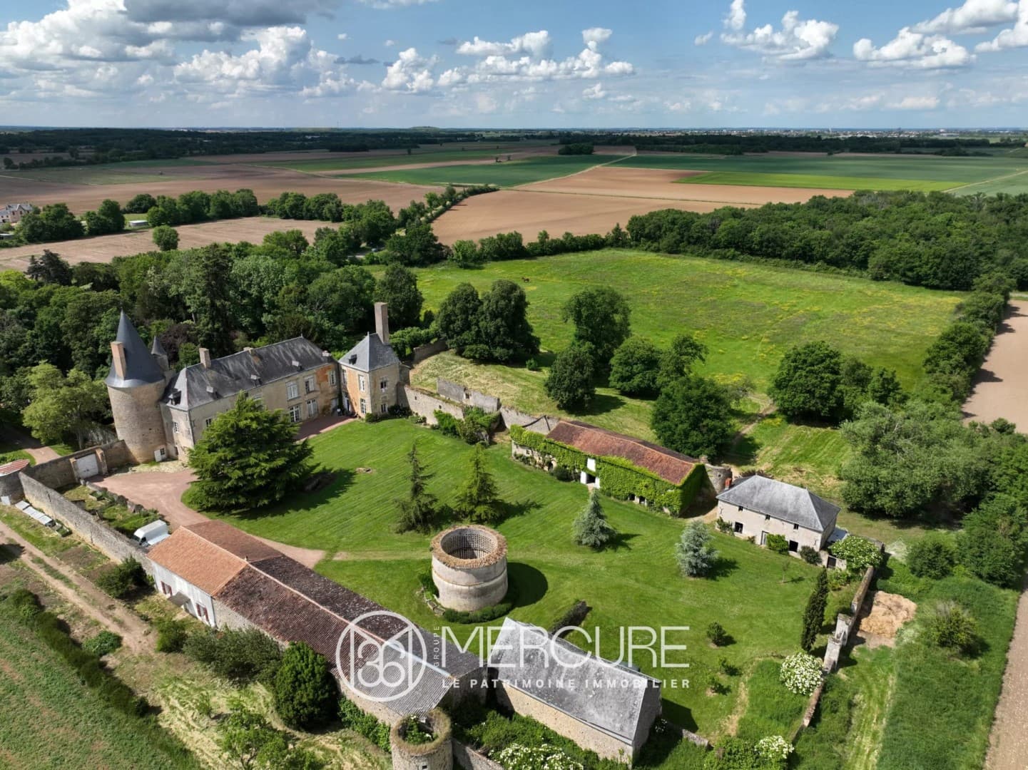Historic Castle With Extensive Grounds And Outbuildings — in Poitou-Charentes, France
