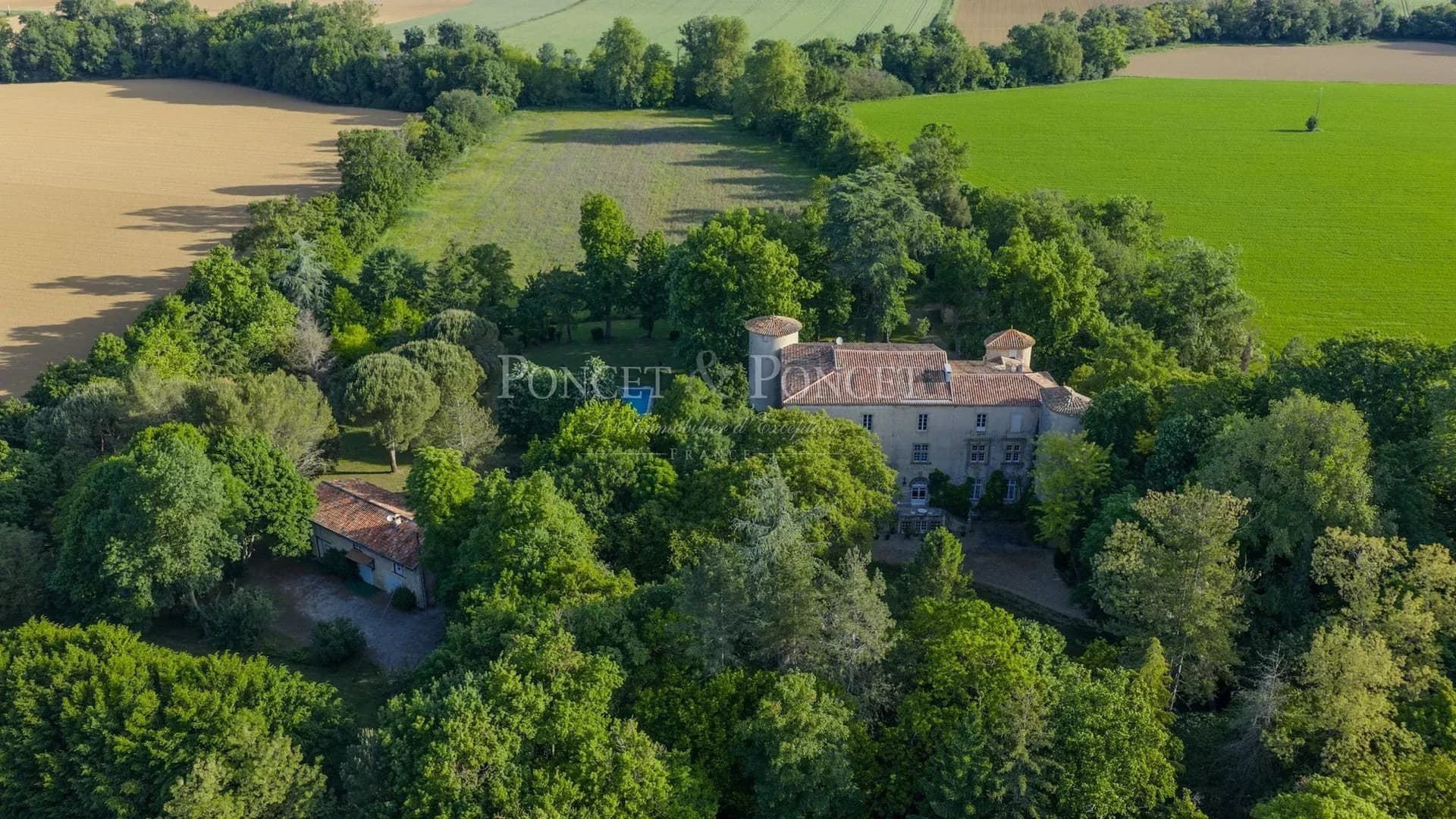 Restored 13th Century Château With 16 Bedrooms And Natural Swimming Pool 3
