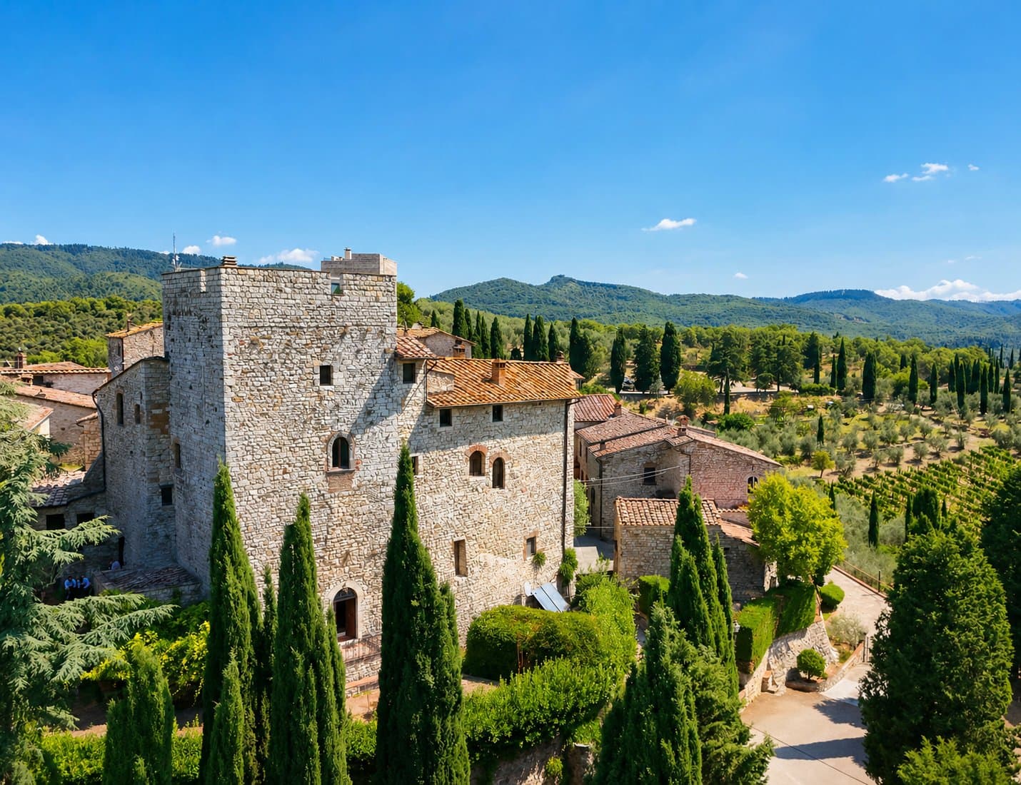 Ancient Castle With Panoramic Views And Olive Grove In Chianti 5
