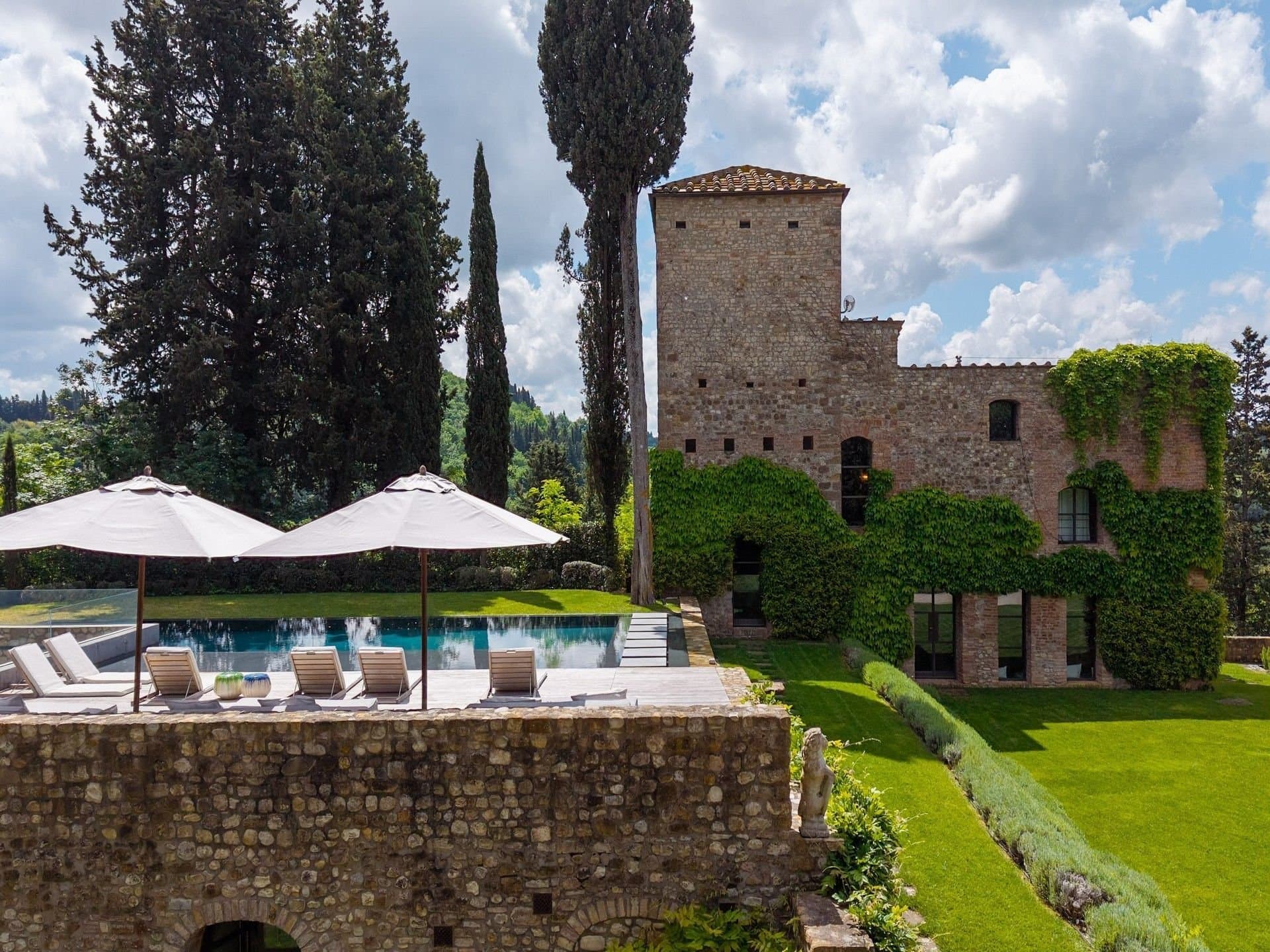 Elegant 11th Century Castle With Panoramic Pool And Private Park — in Tuscany, Italy