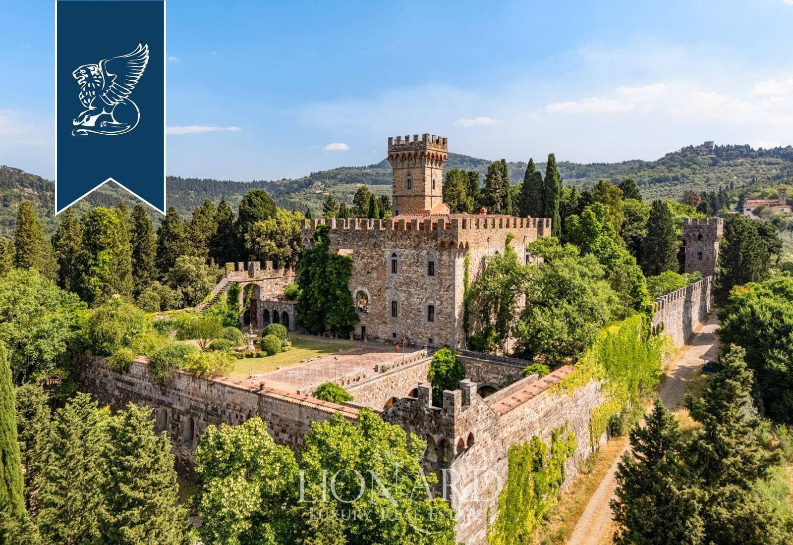 Neo-Gothic Castle With Panoramic Views Near Florence