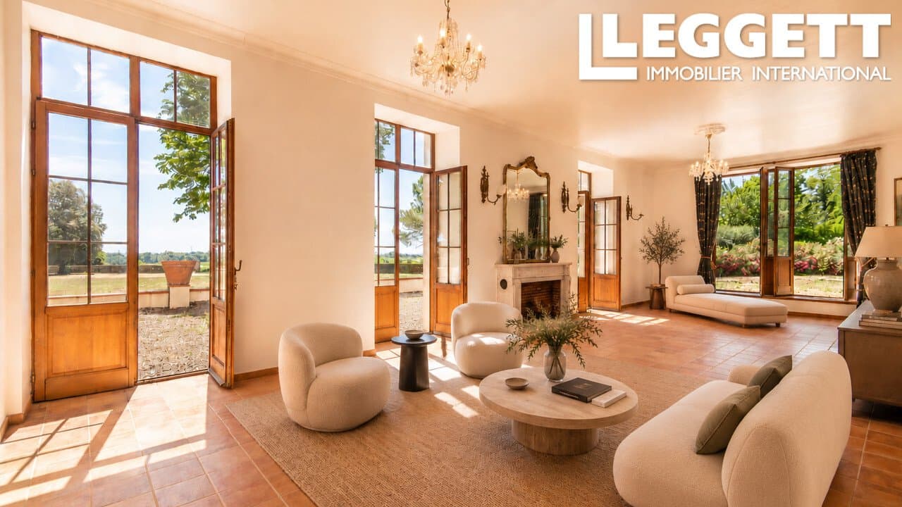 Historic Château Estate with Independent Guest Accommodation and Scenic Views 2