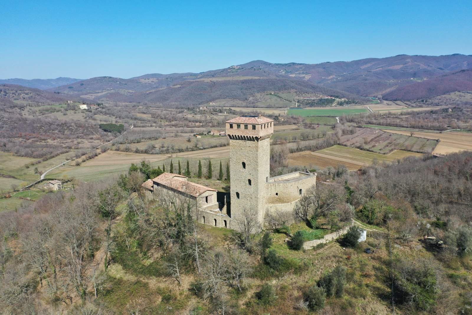 Partially Restored 11th Century Tower and Castle in Umbria 2