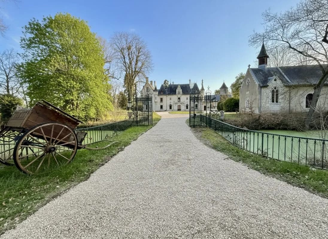 15th Century Château With Moats And Outbuildings In The Loire Valley
