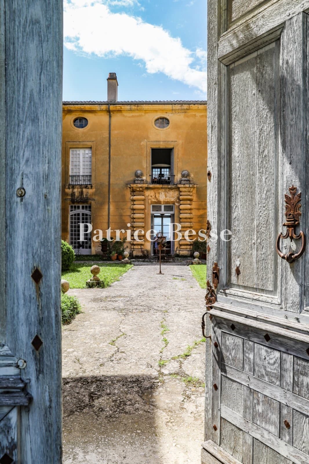 17th Century Château with Gatehouse and Grassy Terrace Overlooking the Rhône Valley 2