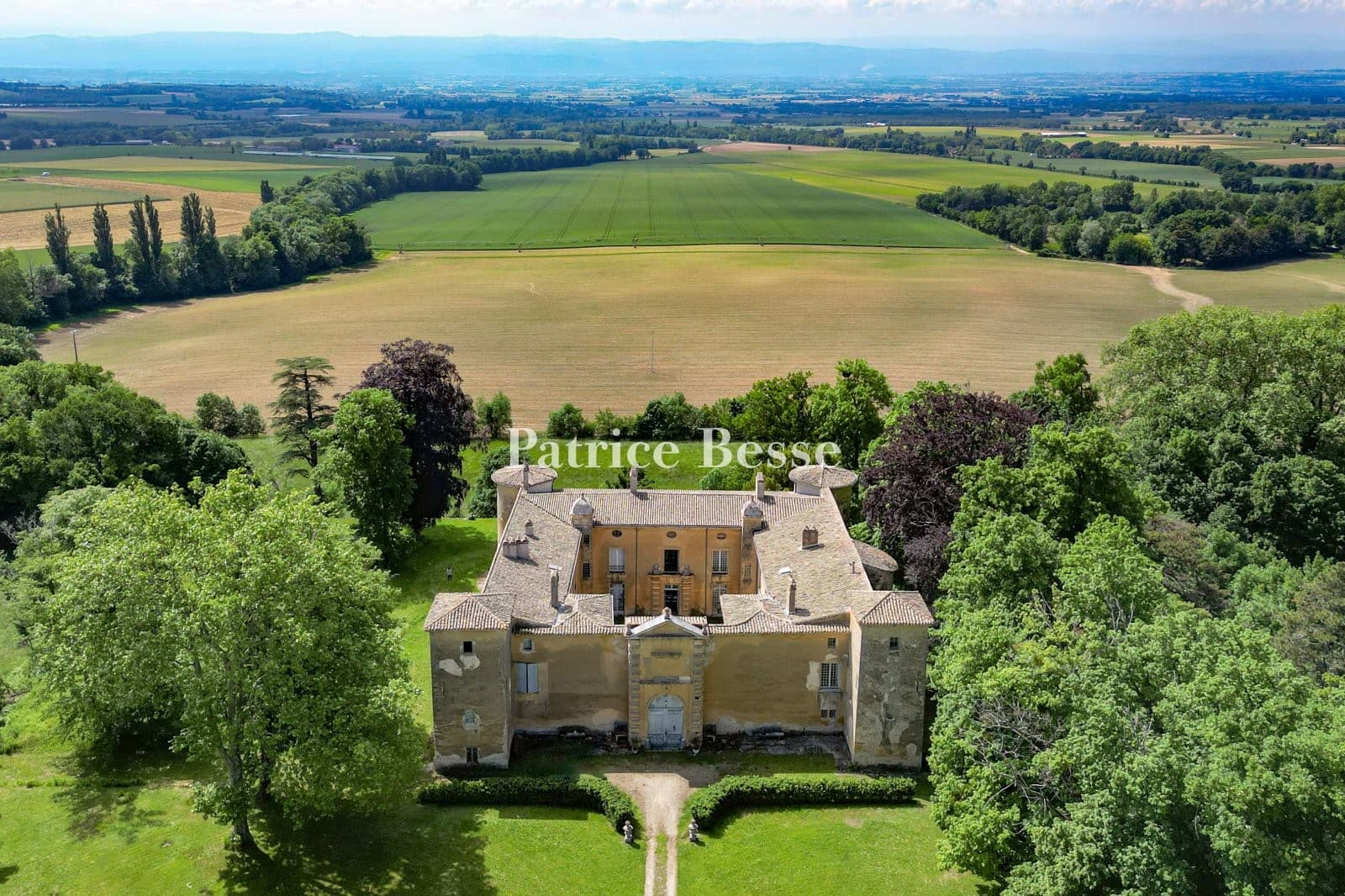 17th Century Château with Gatehouse and Grassy Terrace Overlooking the Rhône Valley 4