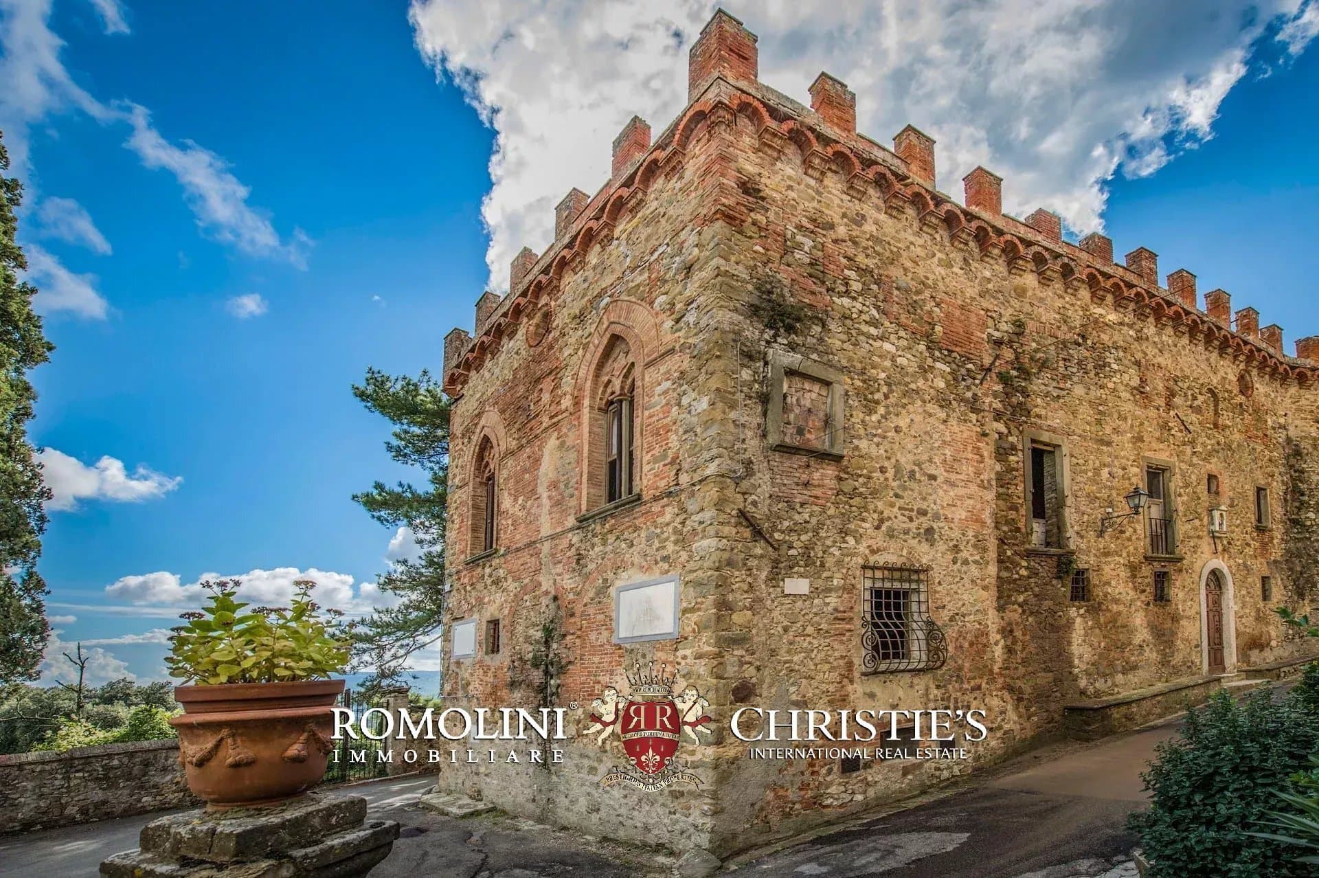 Restoration Opportunity for a 16th Century Castle in the Tuscan Countryside — in Valdambra, Italy