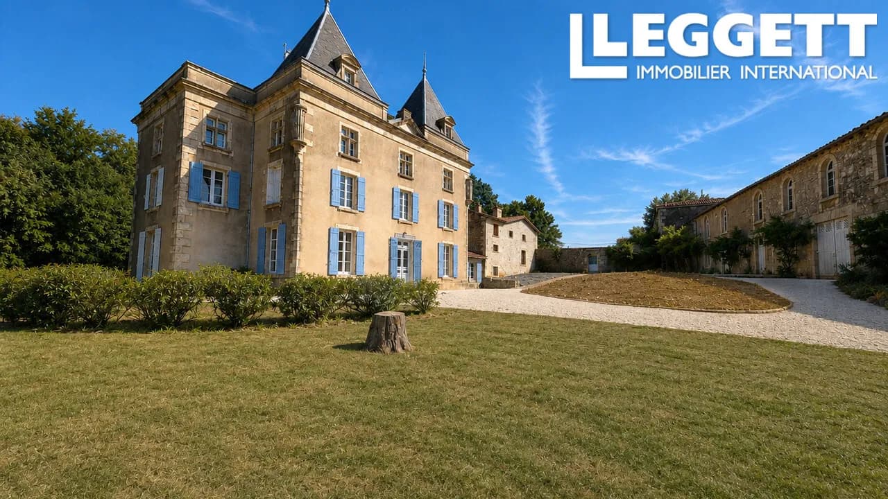 Superb 19th Century Château With 9 Bedrooms And Heated Swimming Pool