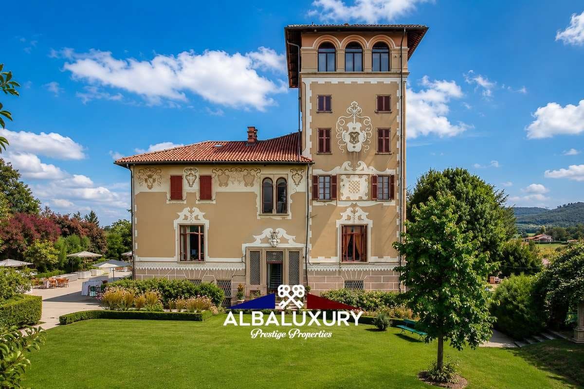 Refined 17th Century Castle Surrounded By Italian Gardens — in Piedmont, Italy