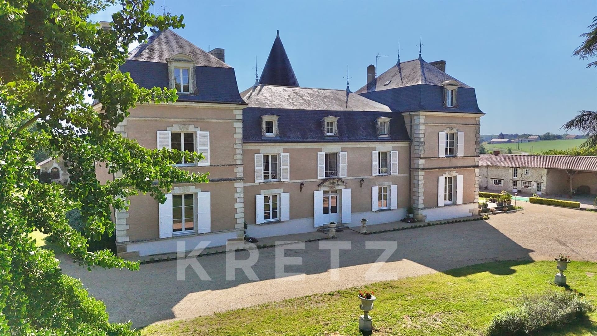 19th Century Château With Swimming Pool And Extensive Grounds