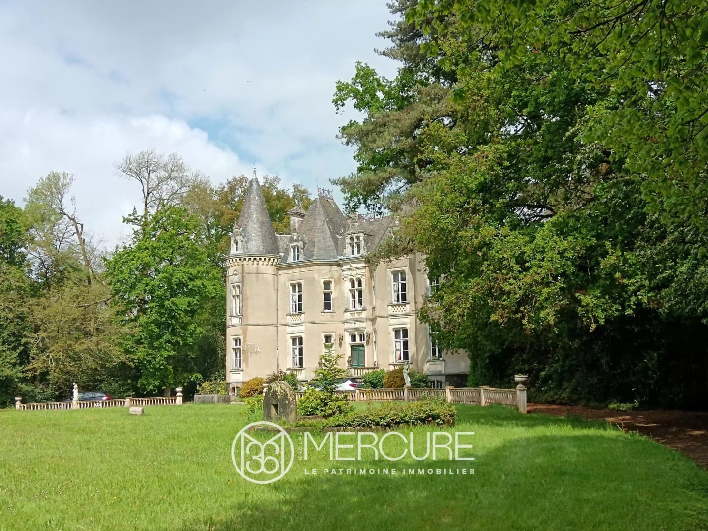 Elegant Napoleon III Château With Expansive Park and Pond 3