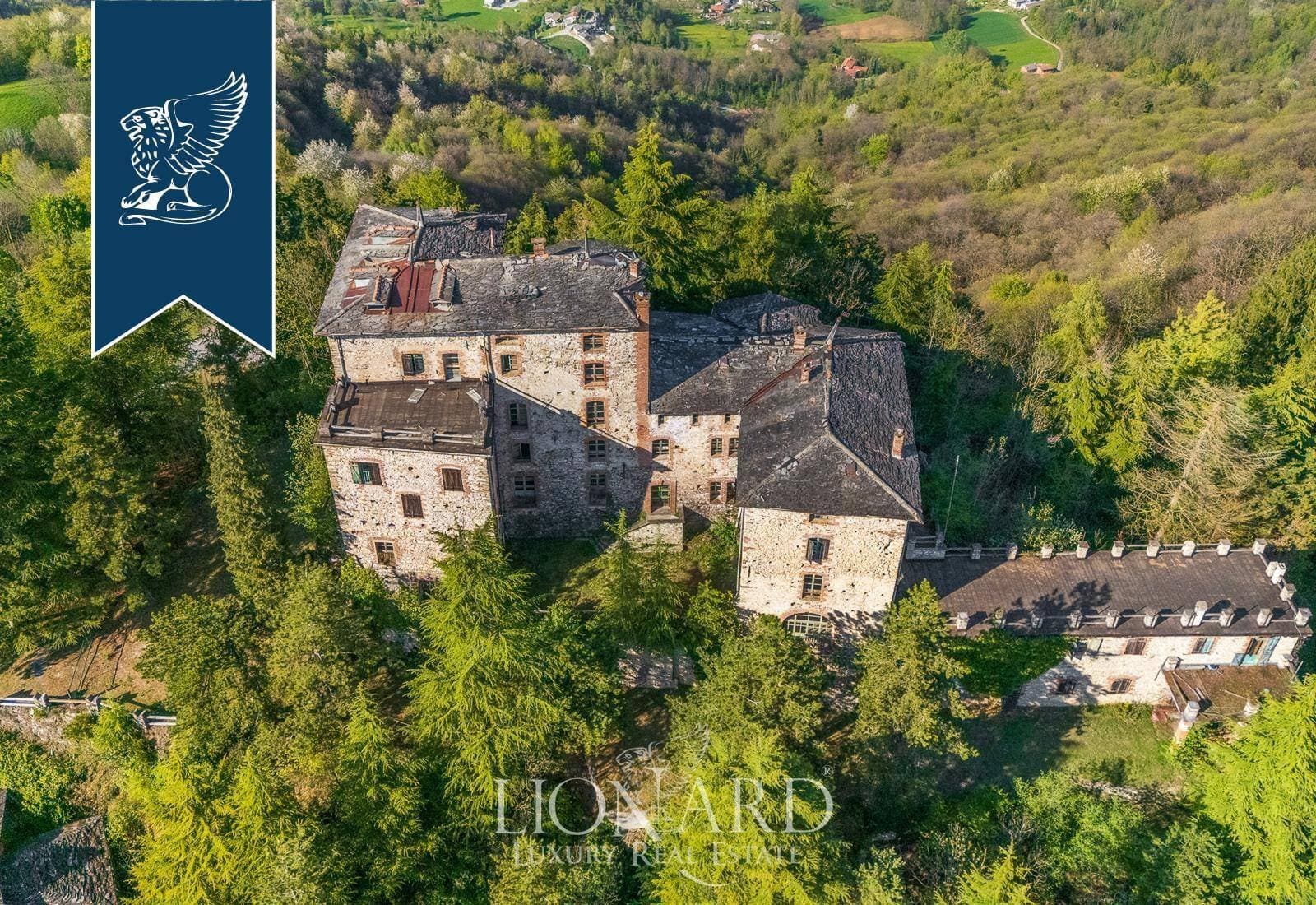 Historic Medieval Castle With Panoramic Views In The Alps — in Piedmont, Italy