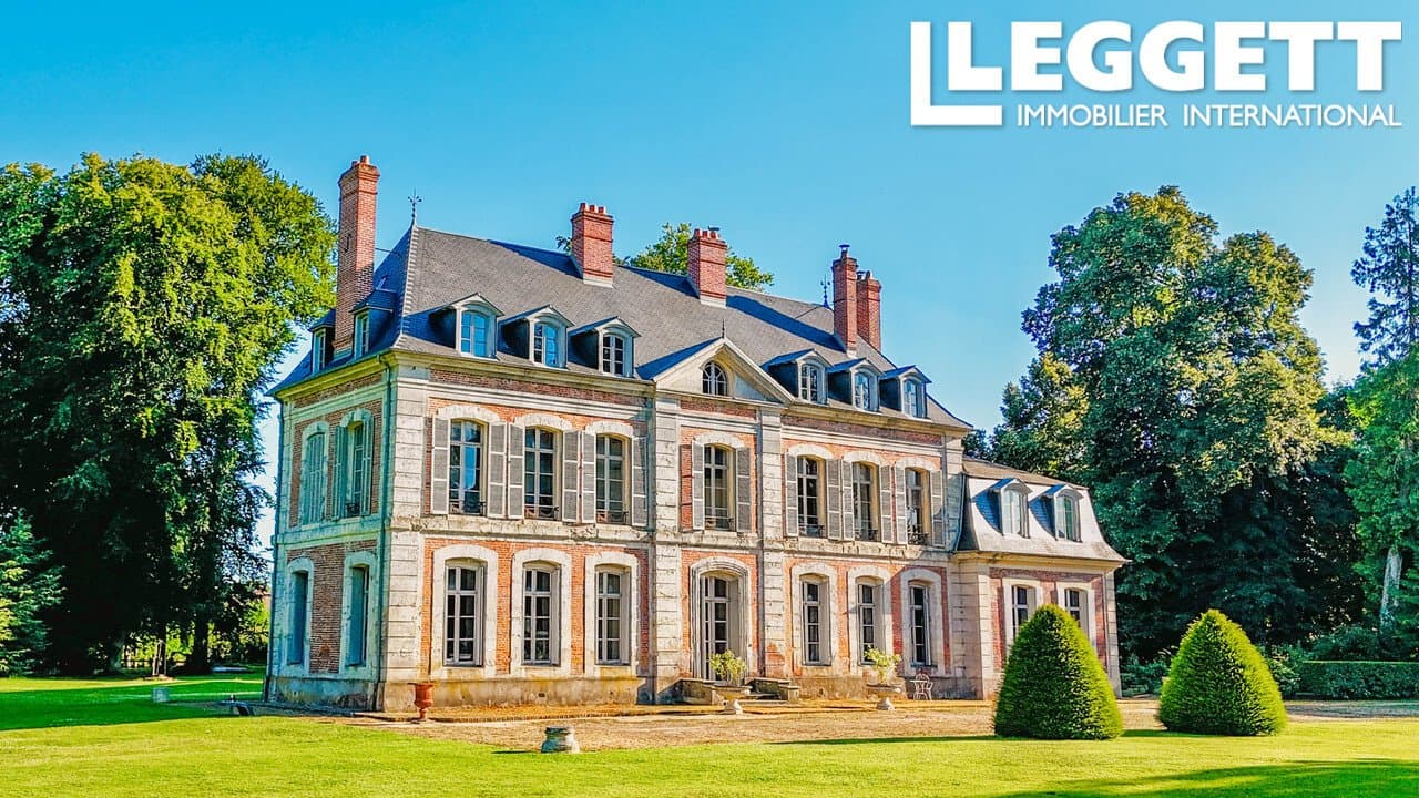 Historic Château in Calvados with Guesthouse and English-Style Park