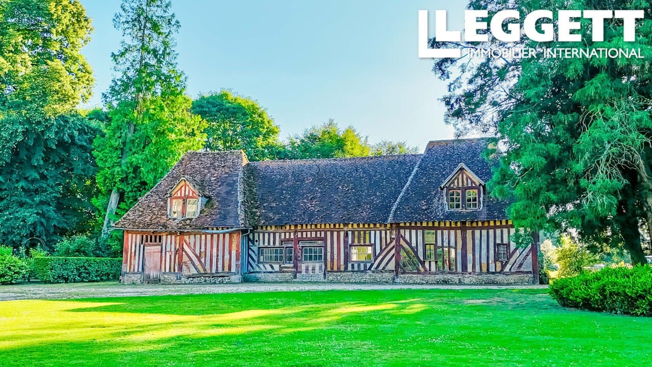 Historic Château in Calvados with Guesthouse and English-Style Park 2