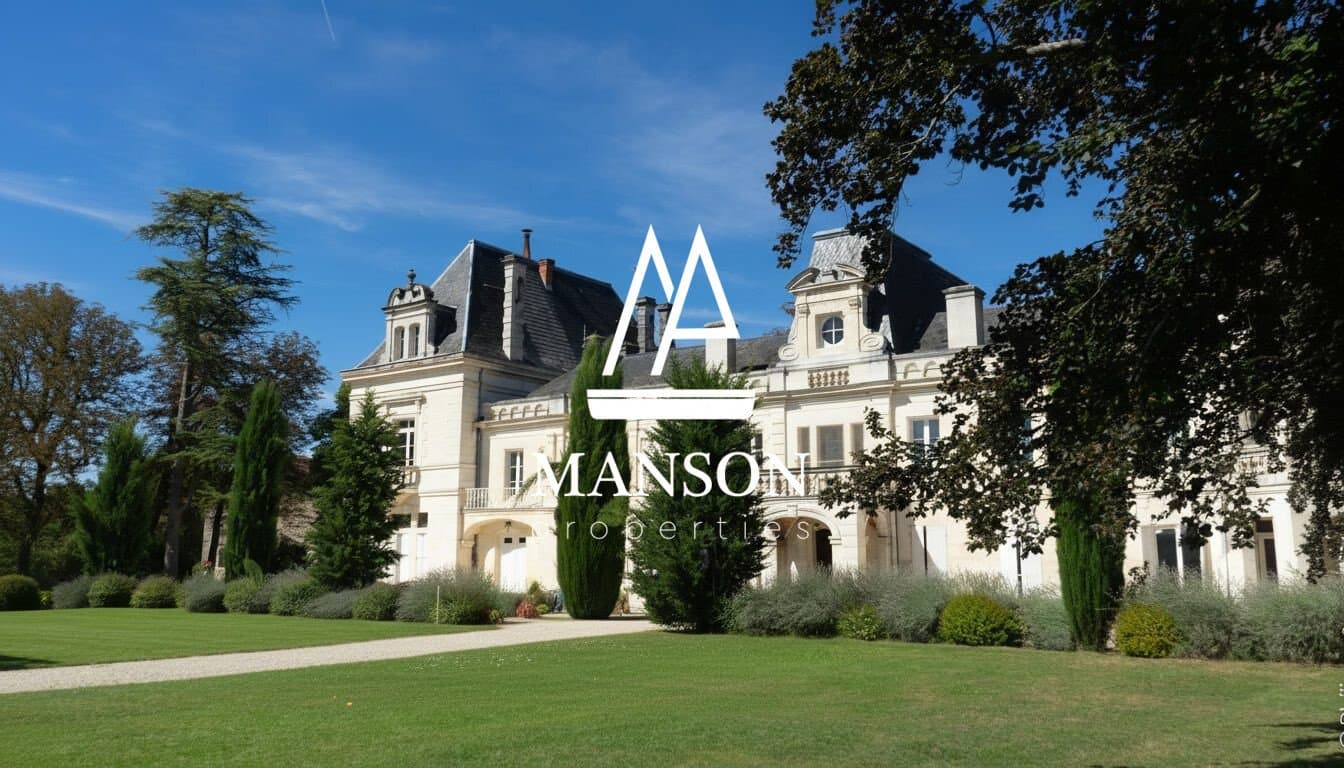 Elegant 19th Century Château With Extensive Grounds And Guest Accommodations — Château for sale in France