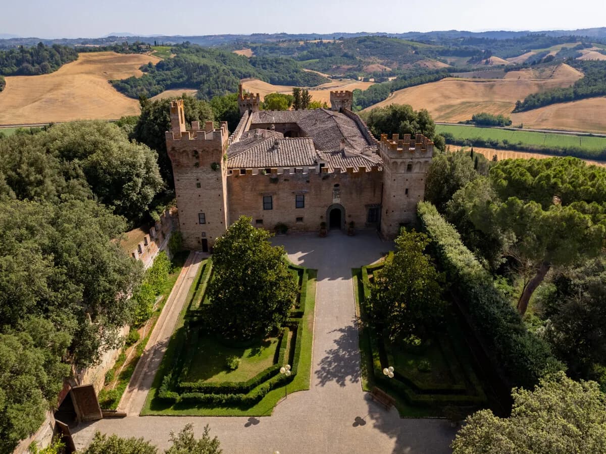 Historic Tuscan Castle With Expansive Estate And Renaissance Garden