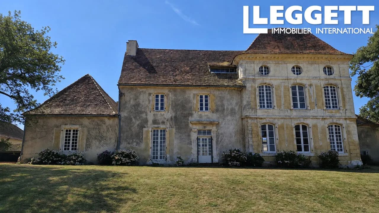 Historic French Château With Guest Wing and Restoration Potential