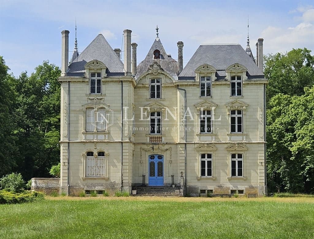 19th C. Chateau With Guest Lodges And Outbuildings On A 35 Acre Estate In Anjou 2