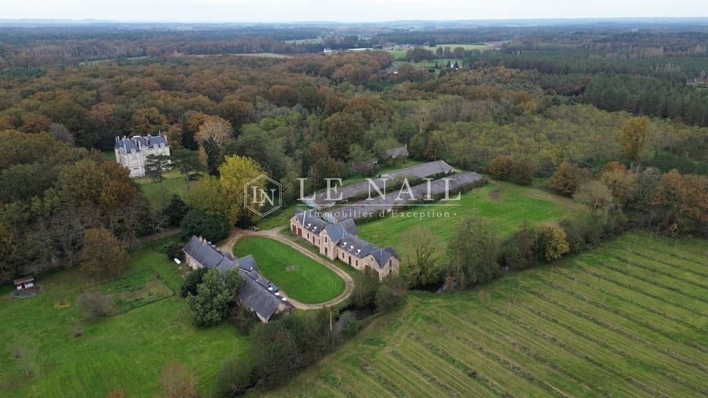 19th C. Chateau With Guest Lodges And Outbuildings On A 35 Acre Estate In Anjou 5