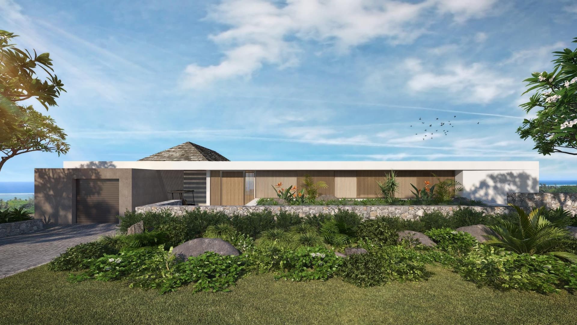 Luxury Villa with Private Terrace and Golf Views in Mauritius — Villa for sale