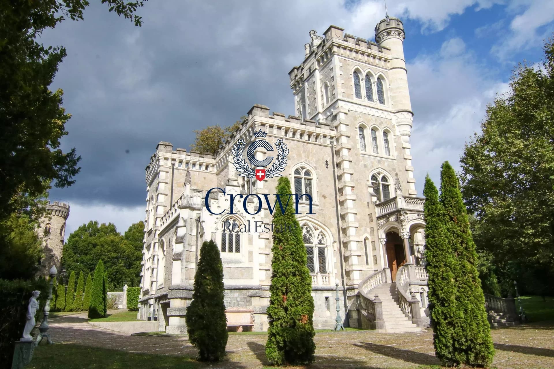 Stunning Tudor Revival Château With Lake Geneva Views 3