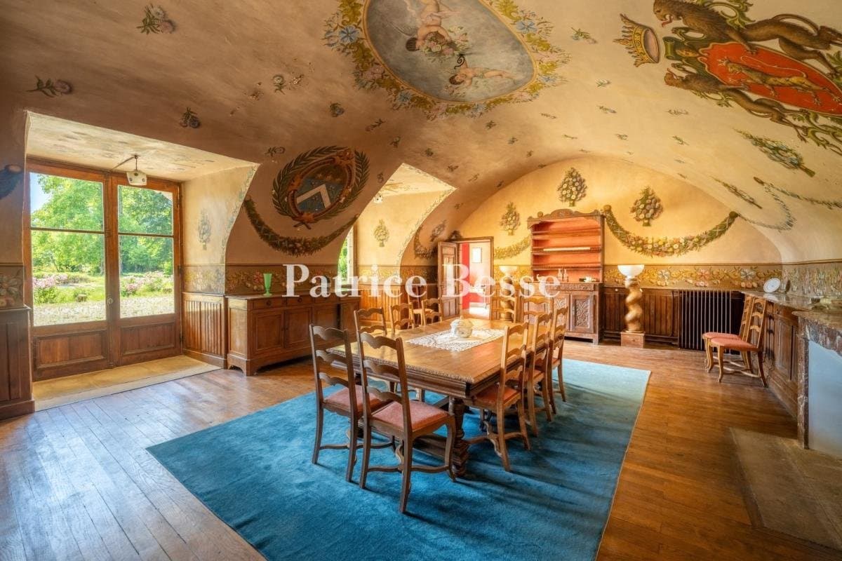 A 19th Century Palladian Chateau, Its Outbuildings, Tree Filled Grounds, A Swimming Pool And 2
