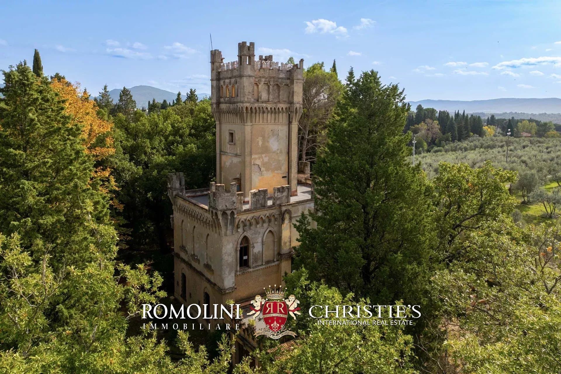 Art Nouveau Tower To Be Restored For Sale In Tuscany, Impruneta