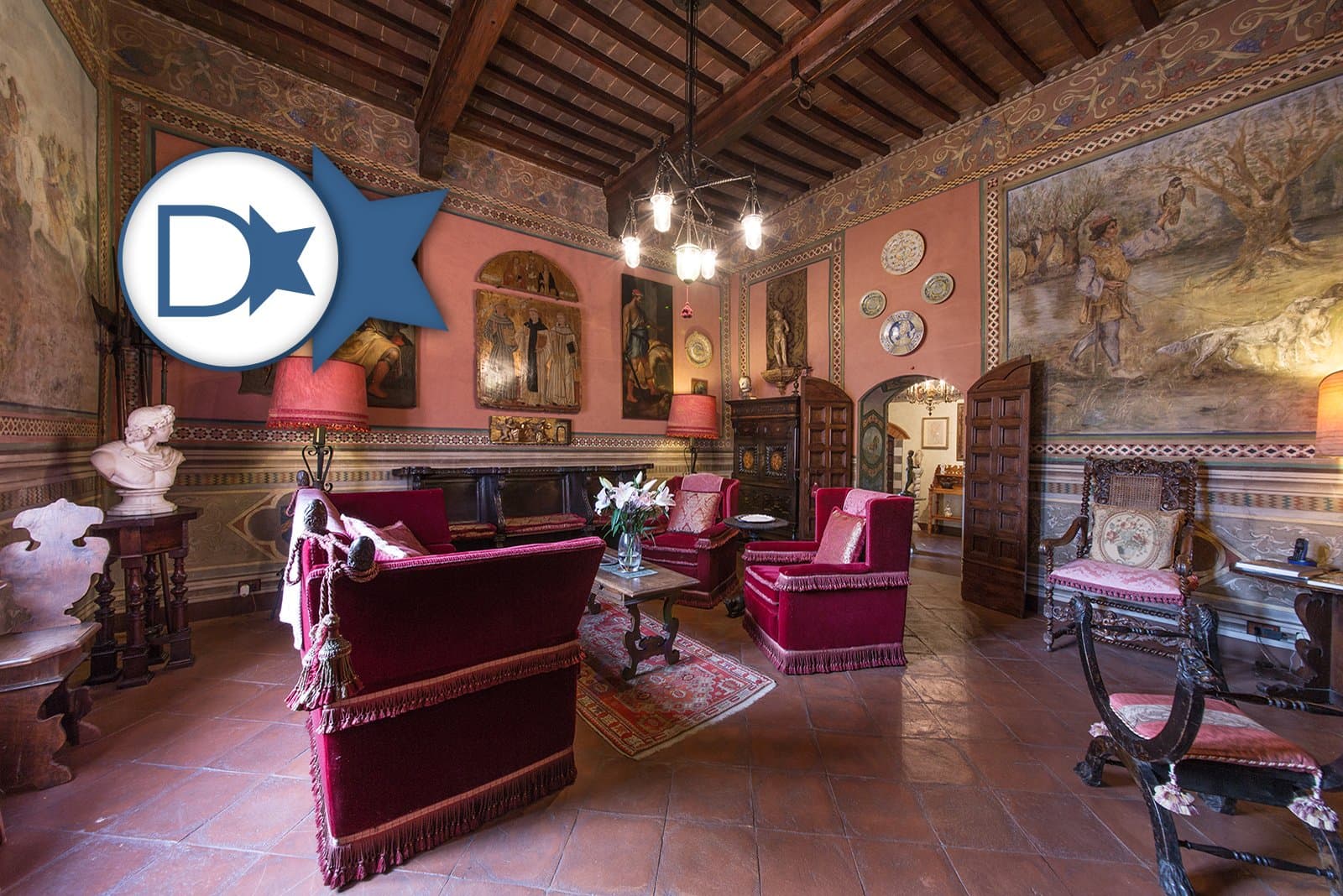 Art's Castle Rises In The Heart Of The Valdambra, On The Top Of A Hill Set Like A Gem.