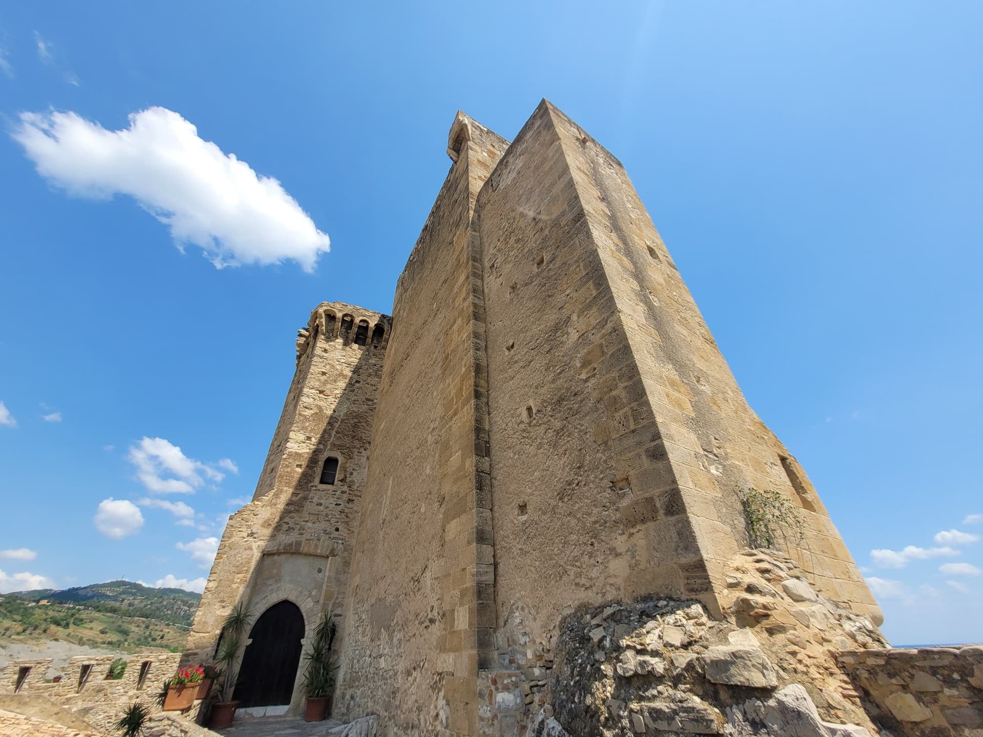 Castle Of The Emperors And The Kings Directly On The Sea In Calabria Italy
