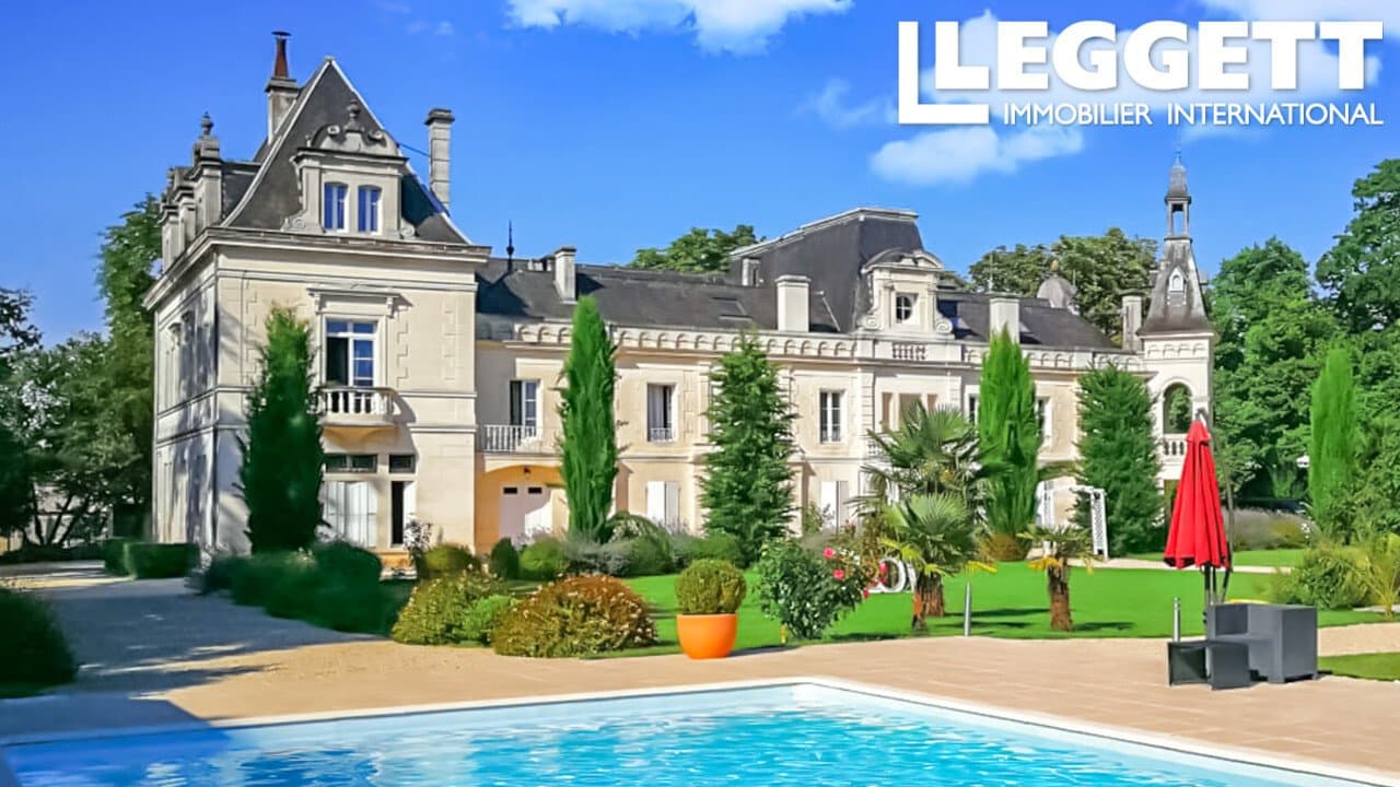 Elegant 19th Century Château With Established Hospitality Income In Soutwest Of France