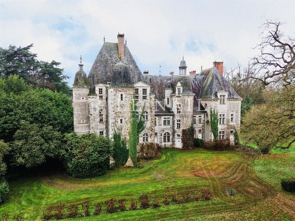 Exceptional Renaissance Chateau Listed As A Historic Monument And 83 Acres In Anjou